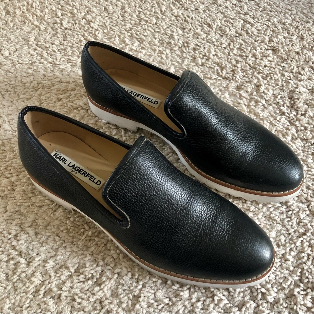 Karl Lagergeld Leather Loafers